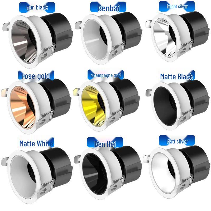 OSRAM 95 CRI Recessed LED Ceiling Light with Anti-Glare Lampshade and No Flicker