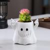 Ghost Flower Pot Succulents Planter with Drainage Hole Resin Flip-off Ghost Plant