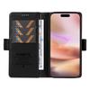 YIKATU YK-007 для iPhone 16 Plus чехол Litchi Texture Wallet PU Leather Flip Phone Cover