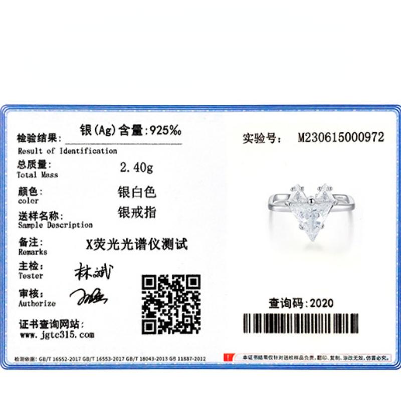 Tancise Classic 925 Sterling Silver Zircon Ring Ladies Jewelry Wedding Promise Party Gift