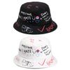 Fashion Outdoor Cotton Fisherman Hat Graffiti Hat Bucket Hat Hip Hop Cap