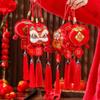 Red New Year Hanging Ornaments Traditional Spring Festival Tassel Pendant Party