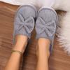 Fashion Women's Bow Slippers Fall/Winter Indoor Bedroom Floor Lightweight and Comfortable&Soft Warm Slippers for Home