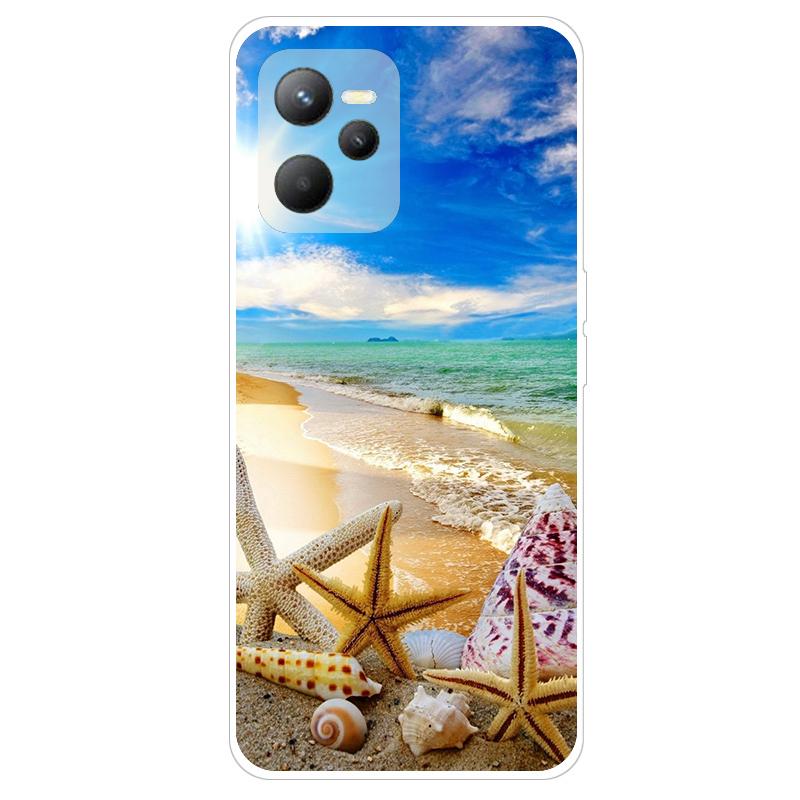 Чехол для Realme C35 RMX3511, мягкие силиконовые чехлы для телефонов с милой башней и бабочкой для Oppo Realme C35 C 35 RealmeC35, чехол-бампер