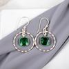 Chrome Diopside Gemstone 925 Sterling Silver Jewelry Handmade Hook Earrings1.60" EE-60-9