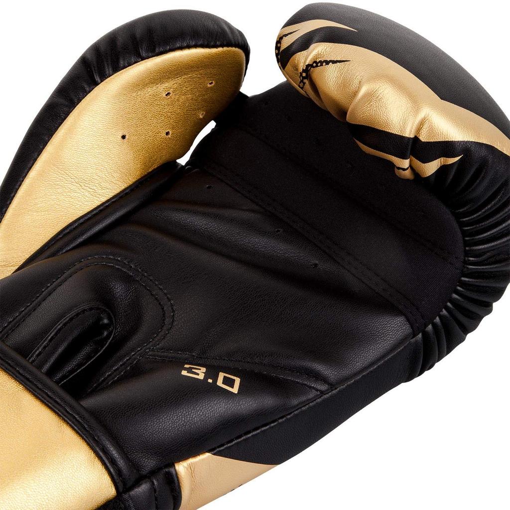 VENUM Challenger Boxing Gloves 3.0 (Black/Gold, 12oz)