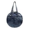 Bow Round Shape Denim Bag For Women Streetwear Fashion Large Capacity Casual Purse