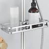 Shower Storage Rack Bathroom Organizer Shelf Shampoo Tray Stand No Drilling Holder Float Shelves Hanging Basket Bath Accessories