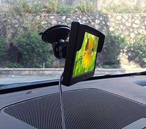 5-дюймовый монитор на приборной панели 2 видеовхода Цветной ЖК-дисплей TFT 12 В/24 В двойного назначения Тип соединения RCA Простая установка В комплект входит крепление на присоске Маленький ЖК-дисплей