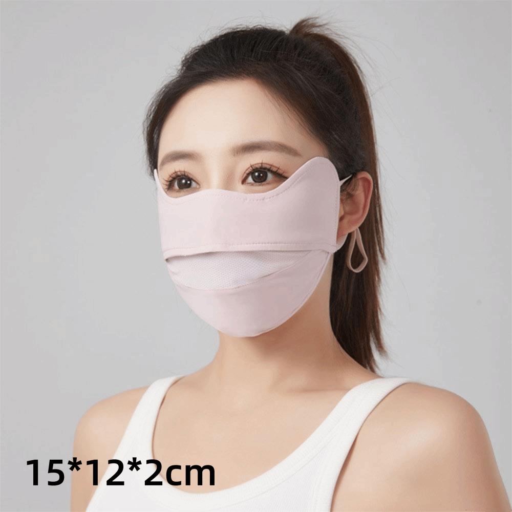 Hanging Ear Summer Face Mask Ice Silk Sports Mask Gifts Sun Protection Mask