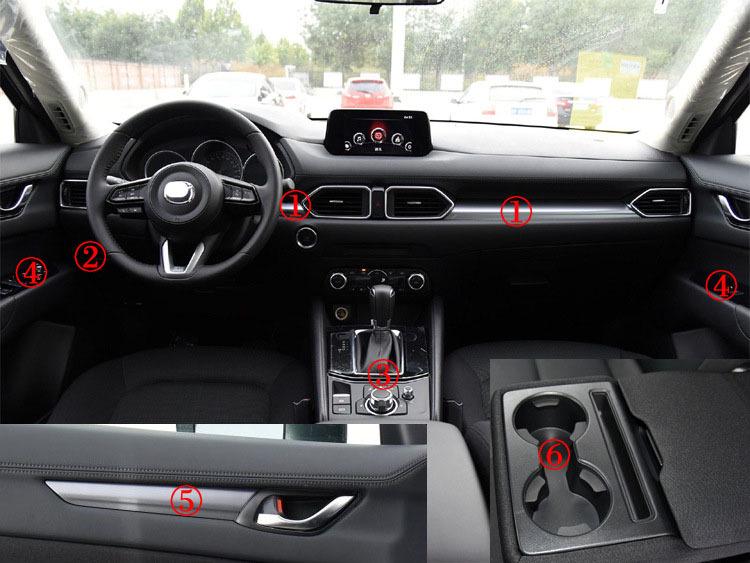 Carbon Fiber Gear Console Sticker for 2017-2021 Mazda CX-5 Interior Modification