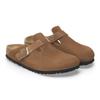 Birkenstock Бостонские рельефные вельветовые темно-чайные унисекс кроссовки 1028227