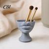 Succulents Plant Pot 3D Printed Lip-Shaped Flower Pot, Artistic Sculptural Planter with Matte Finish, Multifunctional Minimalist Desk Decor for Living