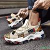 Men Mesh Running Shoes Breathable Sneakers Graffiti Chunky Vulcanized Shoe Trendy Non -Slip Cushioning Sport Zapatillas