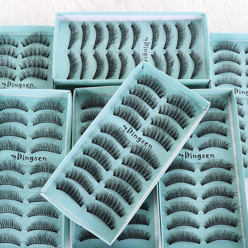 Ultra-wispies Pure Hanmdade 3D Faux Mink Hair False Eyelashes Lash Extension Tools Natural Long