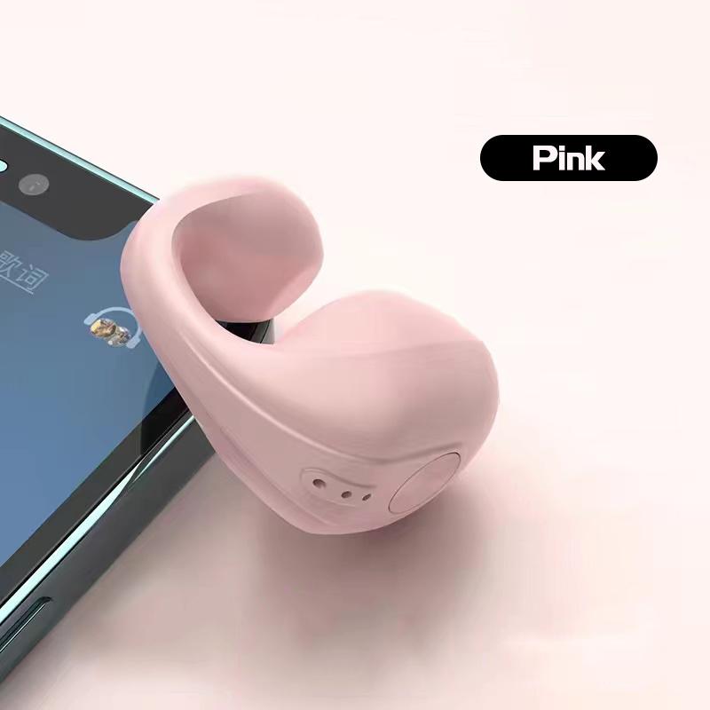 VAORLO Bluetooth 5,3 одиночная гарнитура, безболезненные серьги, HiFi музыкальные наушники с тяжелыми басами, водонепроницаемые спортивные наушники с шумоподавлением