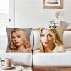 American Actor S-Scarlett J-Johansson Pillow Case Office Cushions Suitable For Sofa Car Bedroom Decorative Cushion Cover