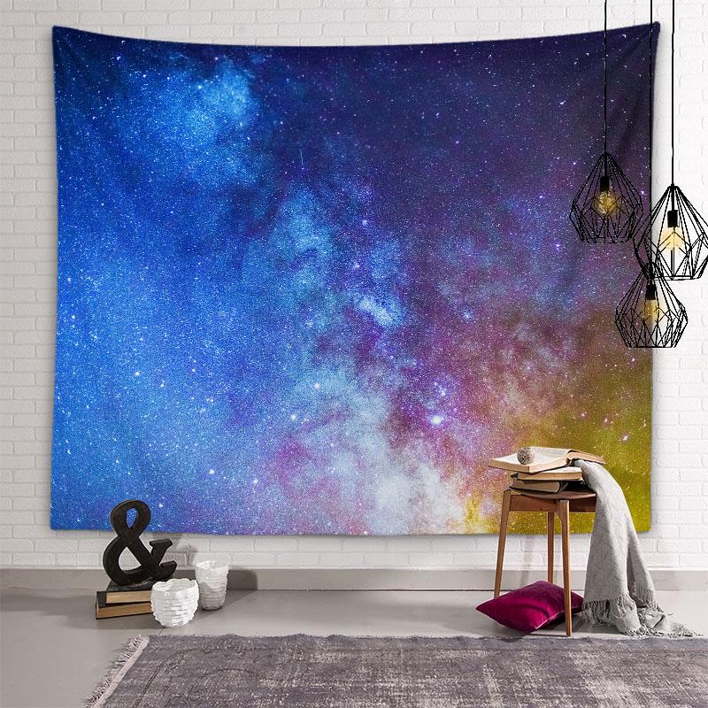 Мечта Звездное небо Гобелен Ночное небо Пейзаж Гобелен Общежитие Эстетическое украшение Гостиная Спальня Украшение дома