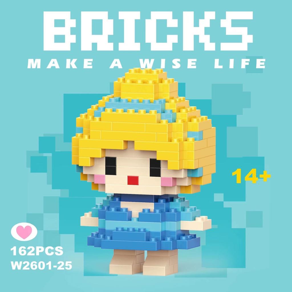 No Box  6Cm High Building Blocks Stitch Kawaii Mini Desktop Ornaments Youth Toys Room Decoration Anime Cartoon Halloween