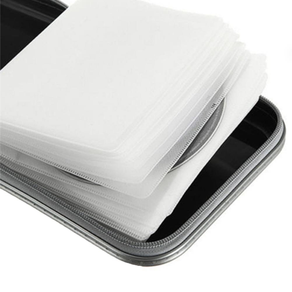 40 Disc Capacity Portable DVD CD Case for Car Media Storage Bag Fabric Square Mini CD Bag DVD Plastic Disc Storage Box