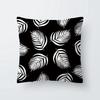 Роскошный домашний декор, наволочка для дивана в гостиной, наволочка для подушки с тропическим черно-белым принтом и рисунком листьев растений