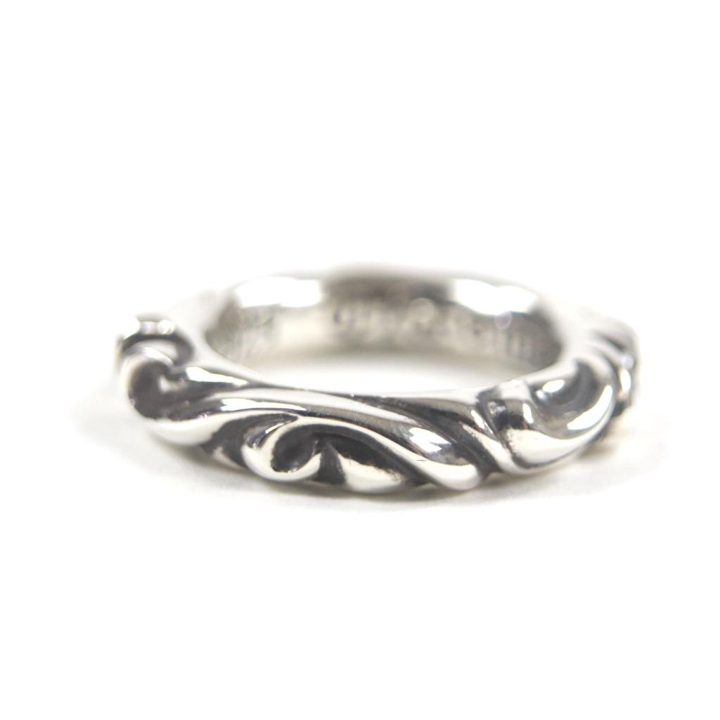 Excellent CHROME HEARTS Ring Scroll banding Silver 925 mens Used