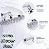 Premium Material Round Shower Head Chrome Plated Finish Concealed Mount Showerhead  Apartment
