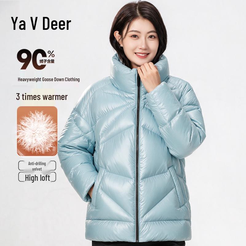 Yalu Women's Short Goose Down Puffer Jacket