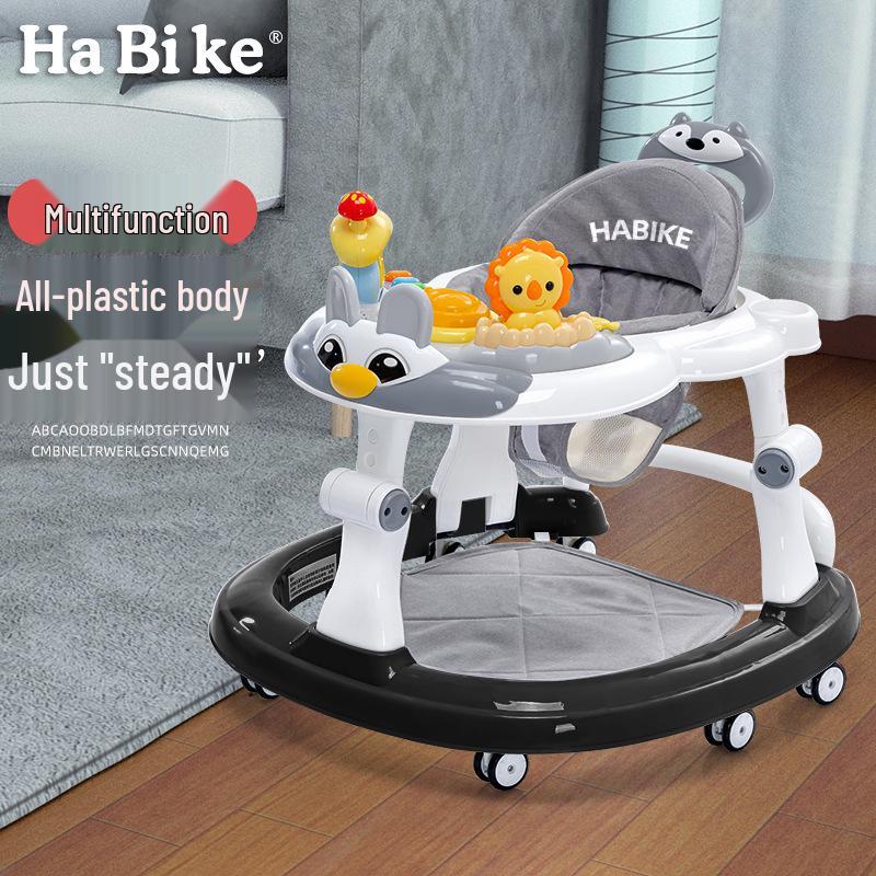 Multifunctional Baby Walker: Anti-Rollover, Sit & Learn Push Car