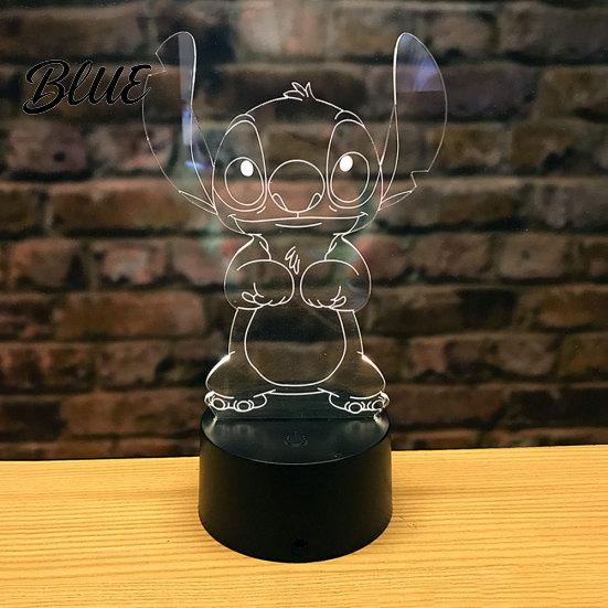 3D мультфильм стежок ночник сенсорный переключатель 7 смена цвета светодиодная настольная лампа подарок
