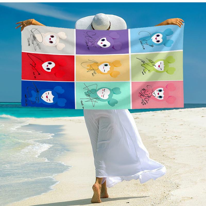 TWICE Fashion Beach Towel: Ideal for Summer Adventures Soft, absorbent and quick drying suitable for swimming and bathing