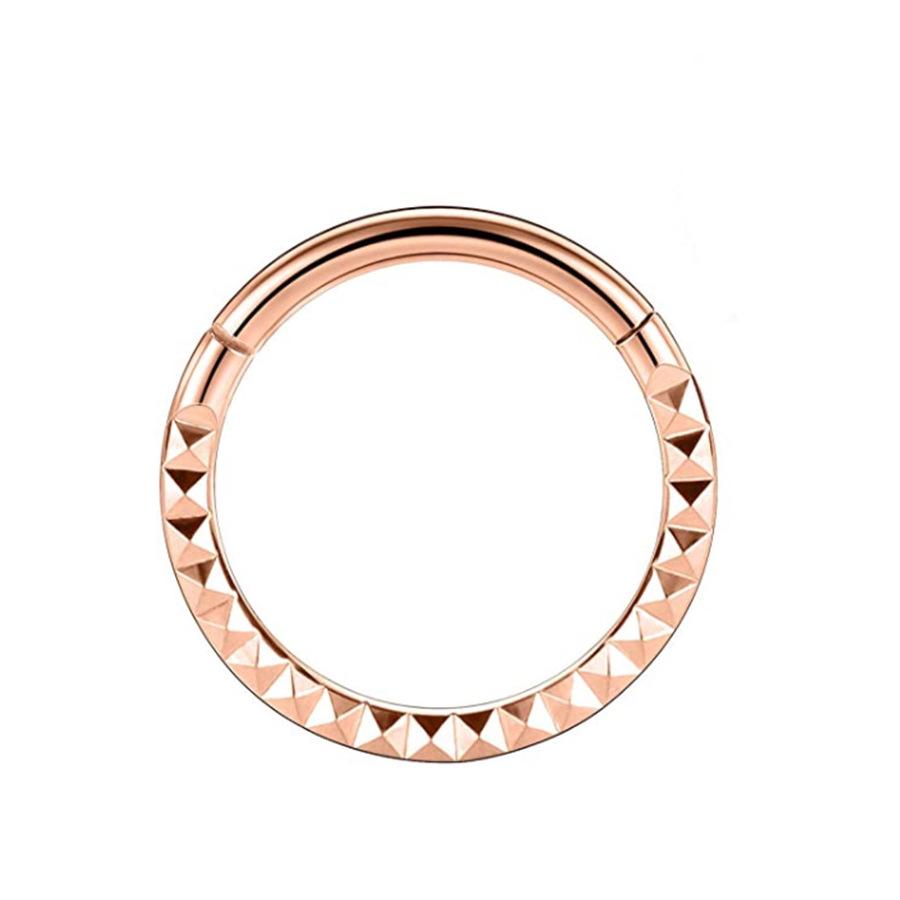 G23 Titanium Nose Rings - European & American Style, 6/8/10/12mm, Trendy Floral Design