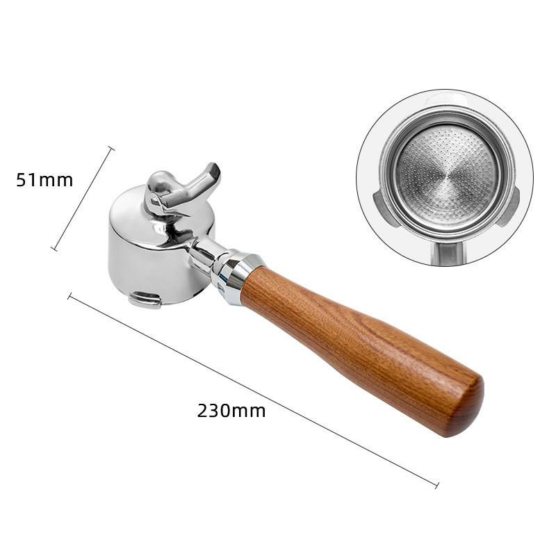 Double Spout 51mm Coffee Portafilter With 1 2 Cups Basket for Homix Hibrew h11 Oster Cecotec Phico Brayer br1101 Coffee Machine