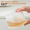 Leak Resistant Freezer Box Soup Packaging Box, with Sealed Lids, Food-Grade PP And Storage Lid Microwave Safe Containers, Leak-Proof Stackable