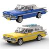 MOC Скоростной Автомобиль 1959 Chevrolet Nomad Wagon и Bel Air Ретро Автомобили Технические Автомобильные Наборы Строительные Блоки Игрушки Подарок для Детей