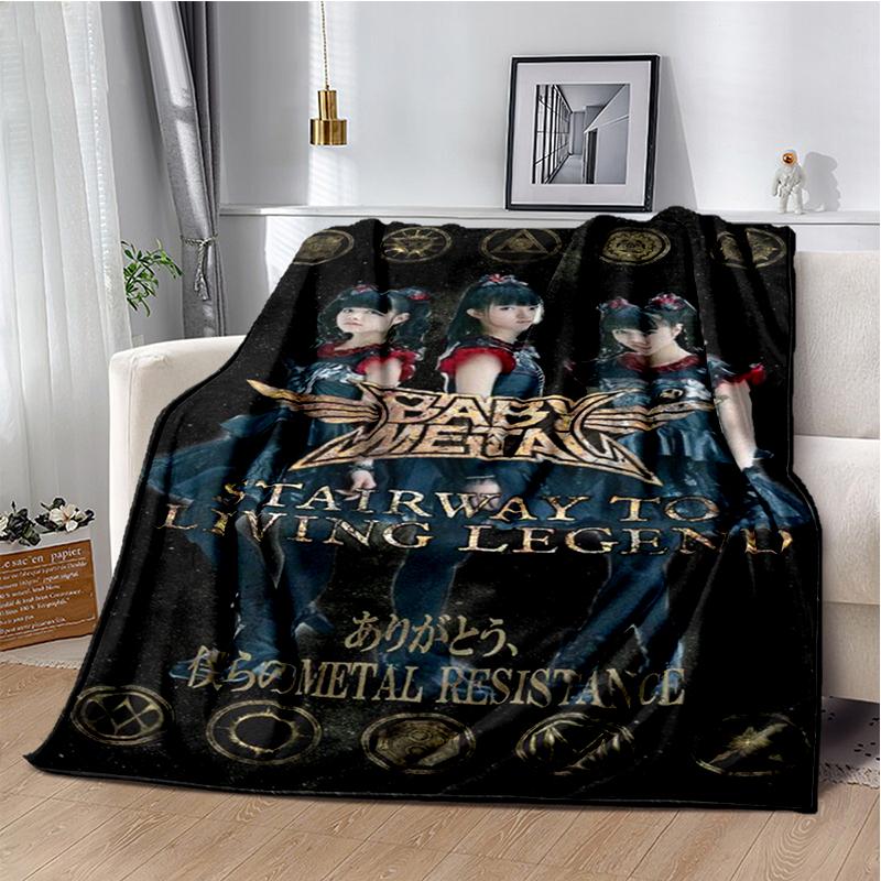 Pop Metal Band Throws Blanket for Kids Couch Sofa Travel Home Picnic Hiking Bed Beding Super Soft Flannel Blanket birthday gift