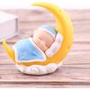 Toyvian Sleeping Baby Cake Topper Figurine Cake Topper Car Dashboard Ornaments DIY Crafts Mini Baby Figurine Baby Shower Birthday Party Decoration