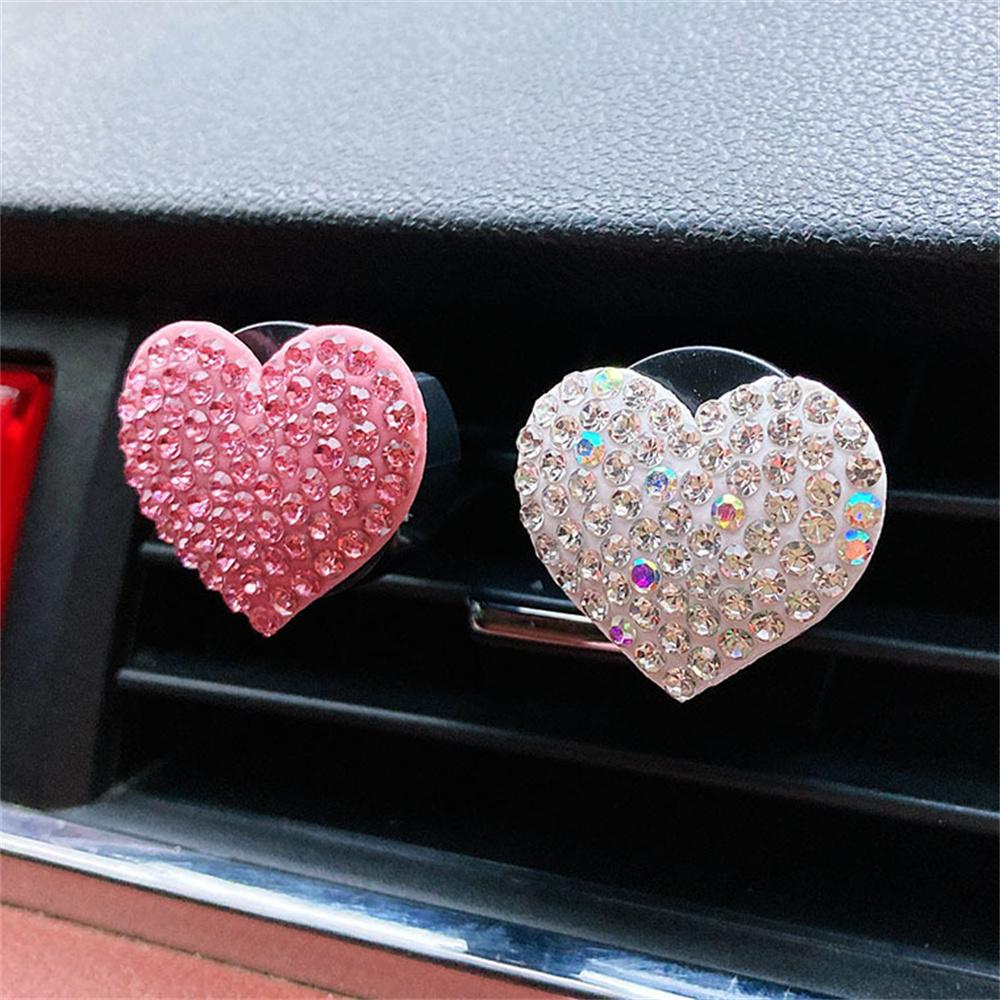 Универсальный зажим для ароматерапии, модный зажим для выхода воздуха, зажим для аромата, прочный дизайн в форме сердца, автомобильный воздуховыпускной патрубок, ароматерапия