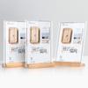 Table Top Acrylic Sign Holder Wood Base Table Top Display Stand  Restaurant Menu Display