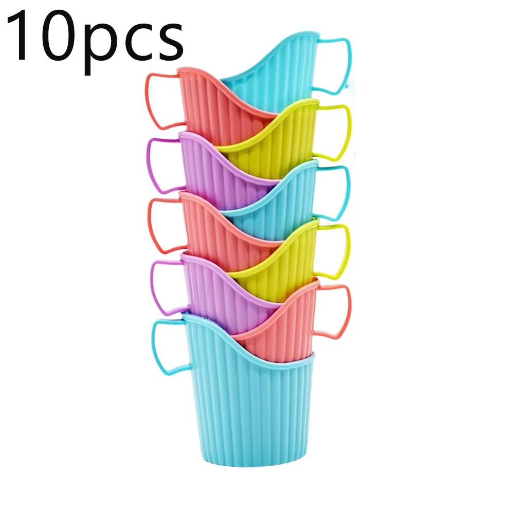 10/20pcs Disposable Paper Cup Holder Set Reusable Holder Anti-Scalding Cups Color Random Multipurpose Office Household Sleeve