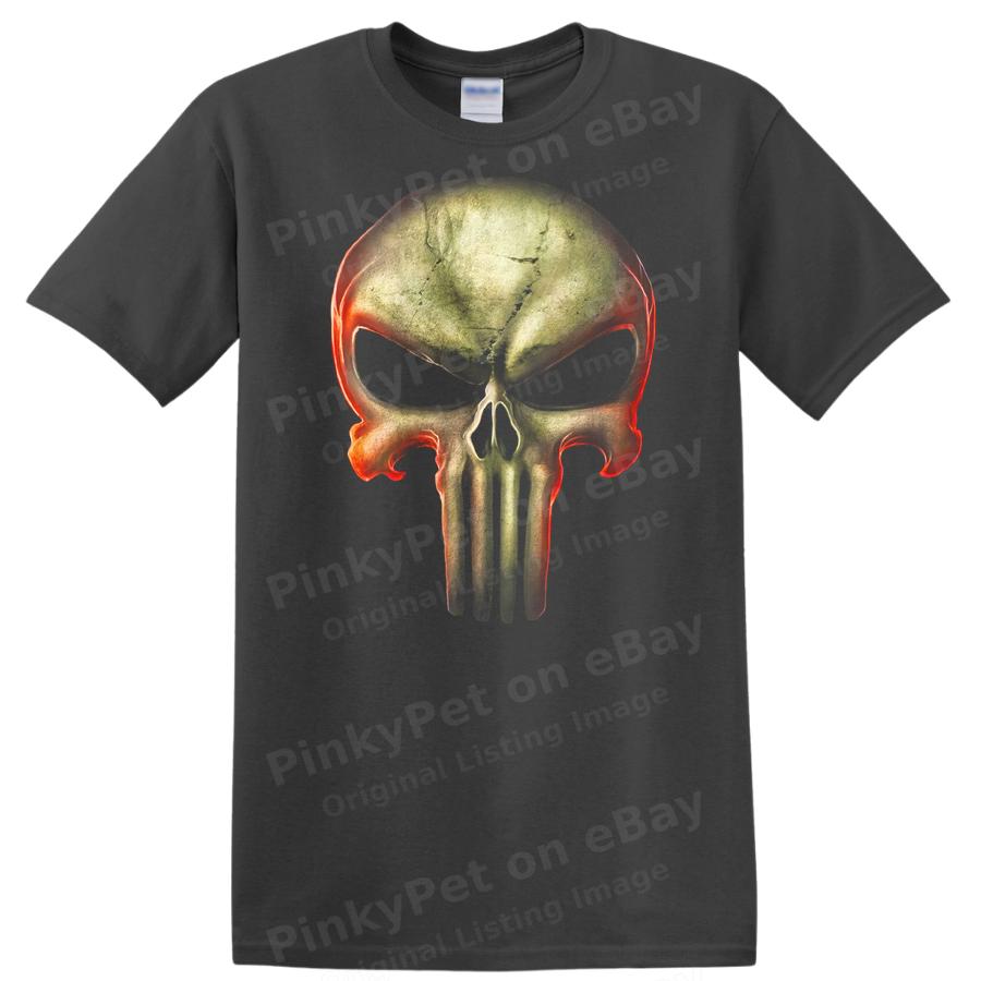 Skull T Shirt Graphic Art Fire Design Cool Tee for Skull Lovers and Gamers