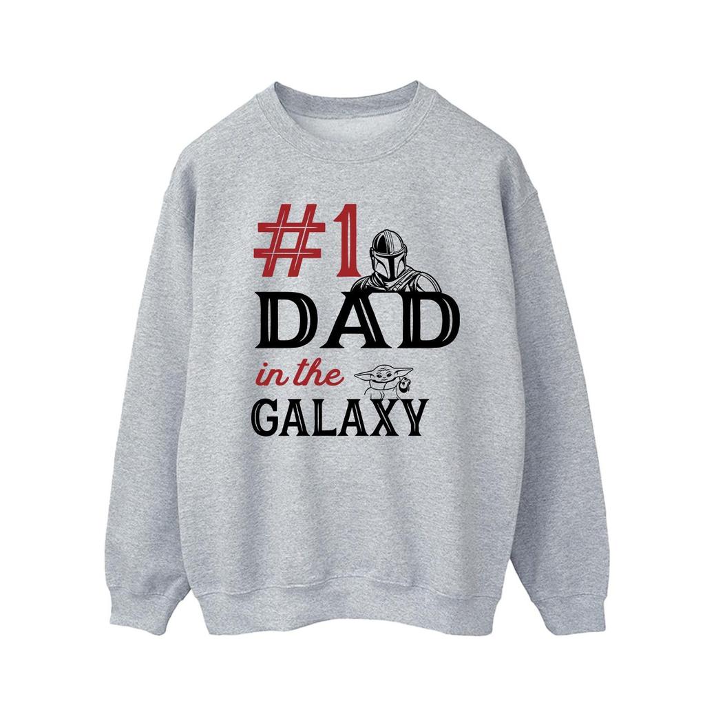 Star Wars Mens Mandalorian Number One Dad Sweatshirt