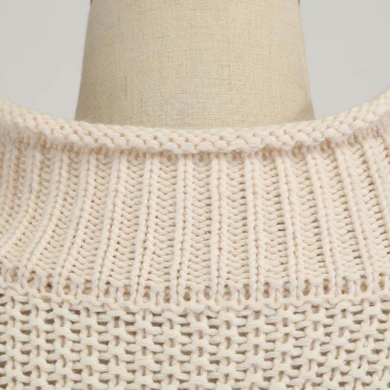 New Autumn Long Sleeve Loose Casual Knitwear Sweater Women Winter Half High Neck Pullover Sweaters for Women Fashion Plus Size Knitted Sweater 24889