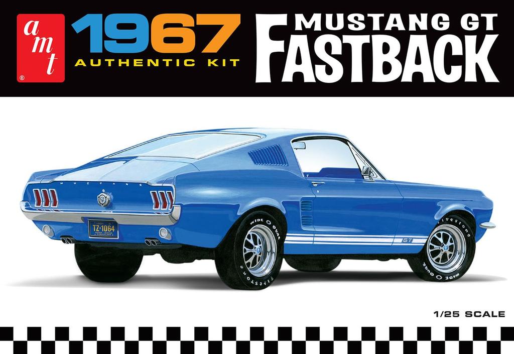 PLATZ AMT 1967 Ford Mustang GT Fastback Plastic Model IT1241 1/25 (Car)