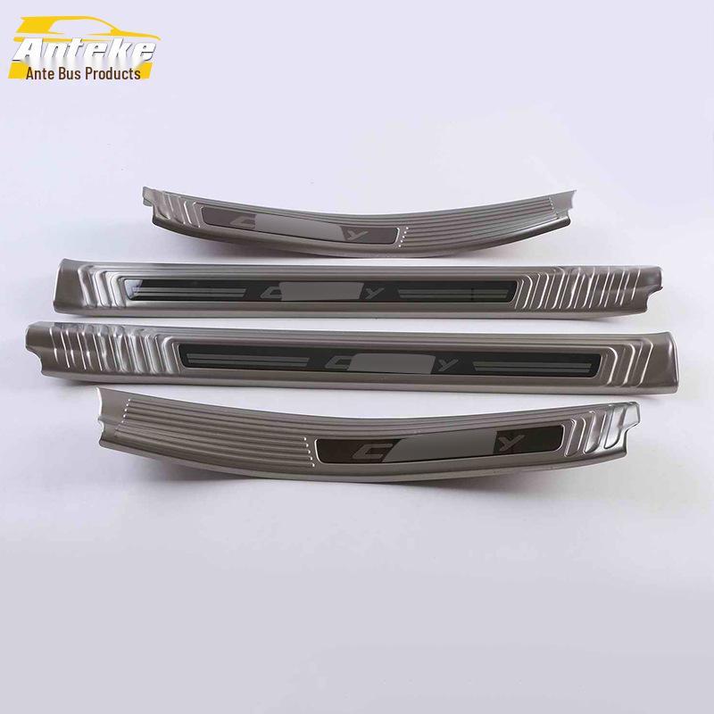 Stainless Steel Sill Strip Trim for 18 Camry Models - Welcome Pedal Accessory