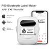 P50 Без чернил Bluetooth Термопринтер этикеток со штрих-кодом