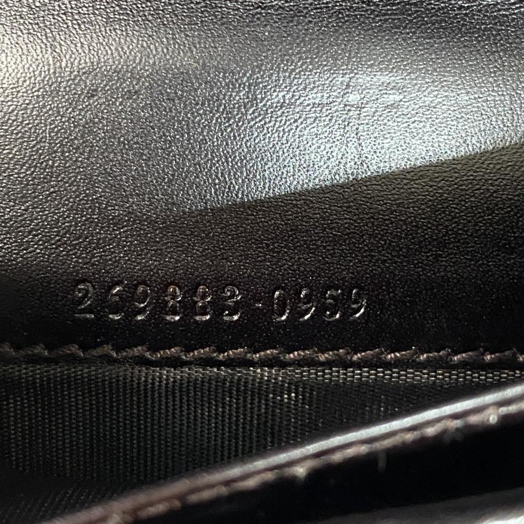 Used GUCCIPurse Brown Leather Mens