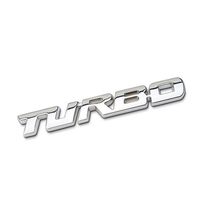 Автомобильная наклейка с турбонаддувом, турбо, металлический сплав, 3D значок, аксессуары для модификации автомобиля, задняя маркировка, боковая маркировка, декоративная автомобильная наклейка