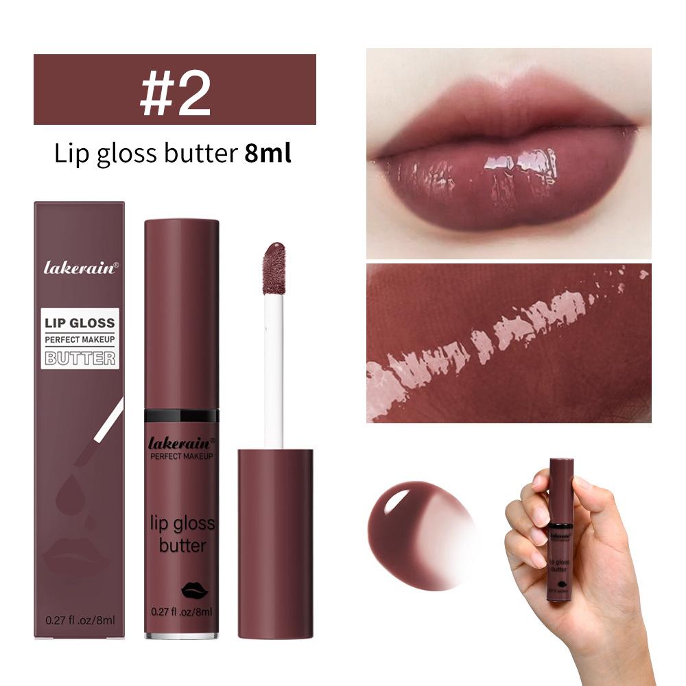 Lakerain Butter Light Lip Glaze Питательный зеркальный блеск для губ Стойкая цветная глазурь для губ Жидкость для окрашивания губ
