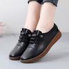 Mom's Shoes with Soft Soles and Soft Surfaces, Comfortable Leather Shoes, Casual Non Slip Single Shoes, One Foot Walking Shoes
